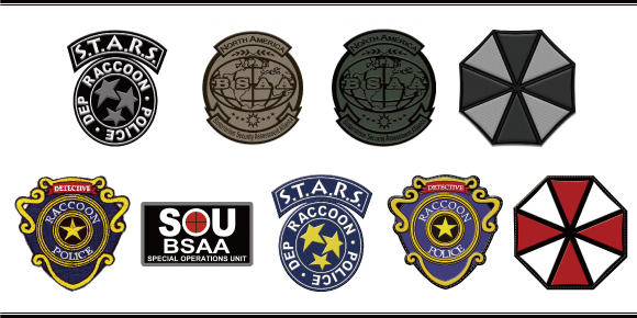 バイオハザード に登場する特殊部隊と組織の刺繍patch ワッペン を 実践向けの低視認性モノトーンカラーで発売 Cafereo